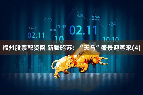 福州股票配资网 新疆昭苏：“天马”盛景迎客来(4)